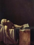 Jacques-Louis David marars dod France oil painting artist